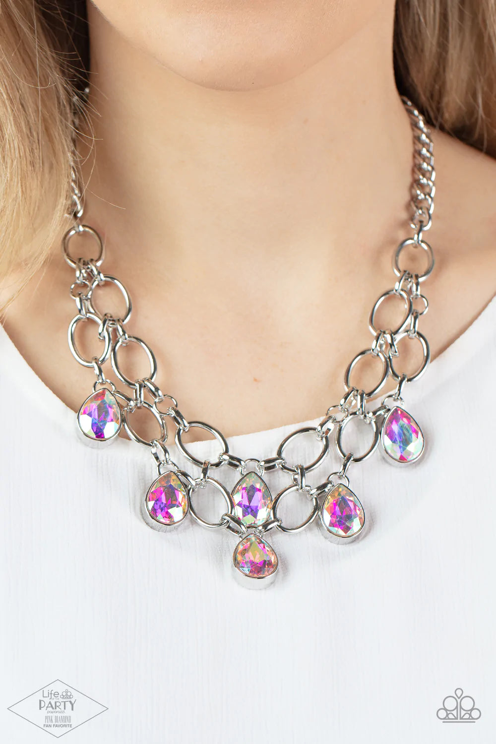 Show-Stopping Shimmer -Multi Necklace- Life of the Party Pink Diamond Exclusive