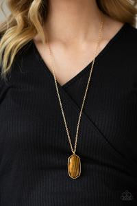 Elemental Elegance - Brown Necklace (Paparazzi Accessories)