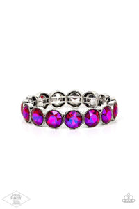 Paparazzi Number One Knockout - Pink Multi Bracelet - Pink Diamond Life of the Party Exclusive