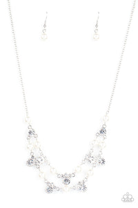 Royal Announcement - White Necklace (Paparazzi Accessories)