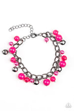 Load image into Gallery viewer, Hold My Drink - Pink Necklace (Paparazzi Jewelry)
