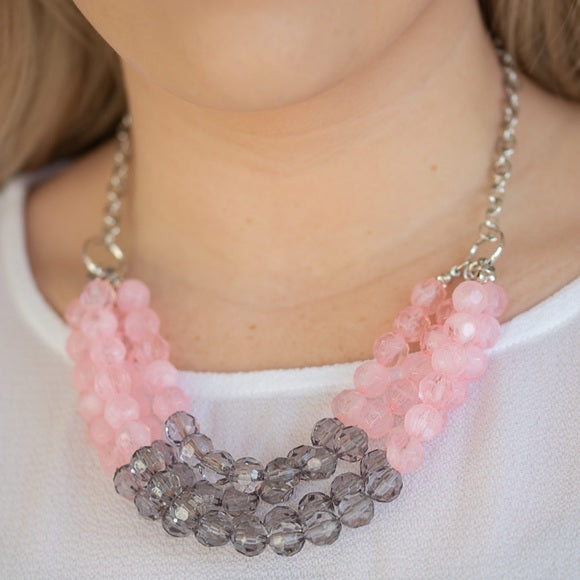 Summer Ice - Pink Necklace (Paparazzi Jewelry)