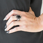 Load image into Gallery viewer, Noticeable Notable - Black Ring (Paparazzi Accessories)
