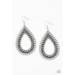 Load image into Gallery viewer, Mechanical Marvel - Silver Earrings (Paparazzi Accessories)
