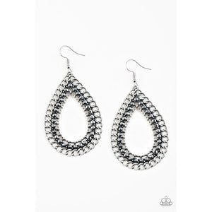 Mechanical Marvel - Silver Earrings (Paparazzi Accessories)