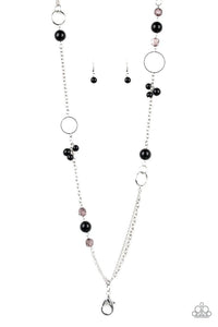 Pageant Princess - Black Necklace (Paparazzi Jewelry)