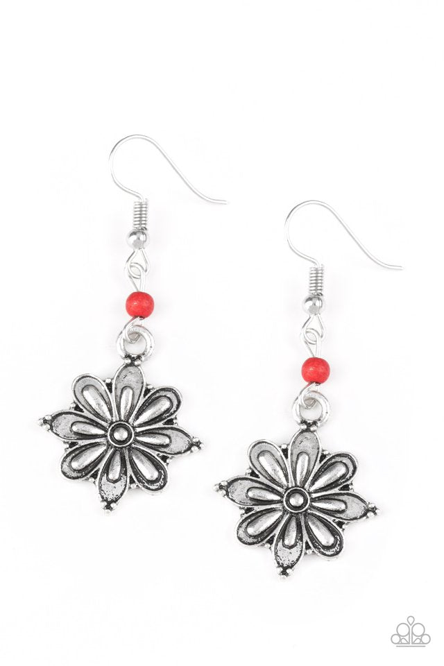 Cactus Blossom - Read Earrings (Paparazzi Accessories)