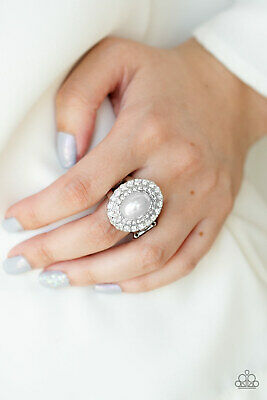 Sprinkle On The Shimmer - White Ring (Paparazzi Accessories)