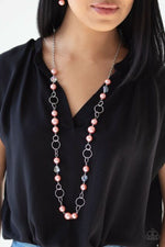 Load image into Gallery viewer, Prized Pearls - Orange Necklace (Paparazzi Jewelry)
