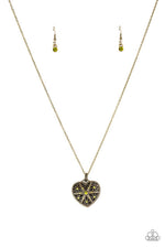 Load image into Gallery viewer, Casanova Charm - Green Necklace (Paparazzi Jewelry)
