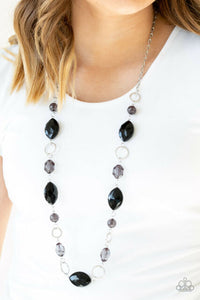 Shimmer Simmer - Black Necklace (Paparazzi Jewelry)