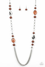 Load image into Gallery viewer, Marina Majesty - Brown Necklace (Paparazzi Jewelry)
