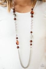 Load image into Gallery viewer, Marina Majesty - Brown Necklace (Paparazzi Jewelry)
