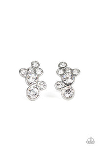 Treasure Treat - White Post Earrings (Paparazzi Accessories)